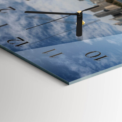 Glass clock square City