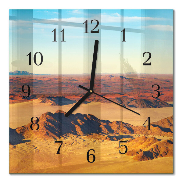Square wall clock Desert