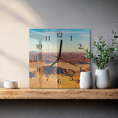 Square wall clock Desert