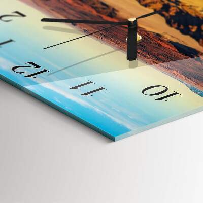 Square wall clock Desert