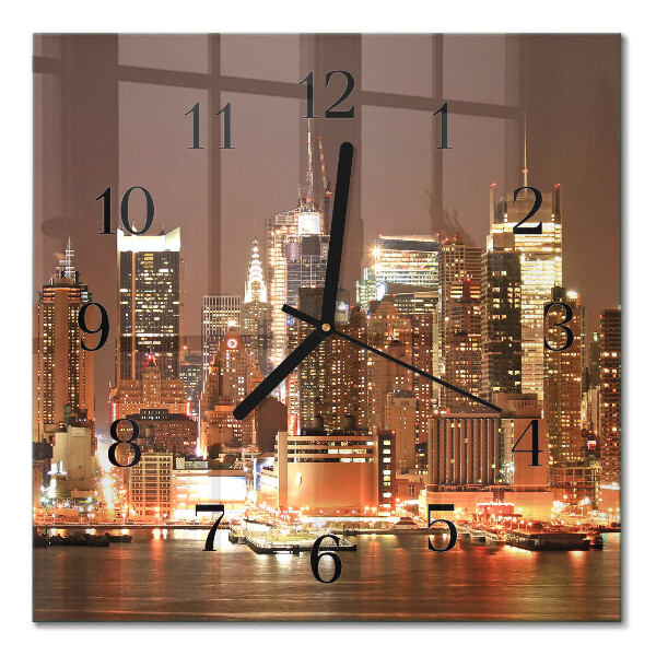 Square kitchen clock Horizon