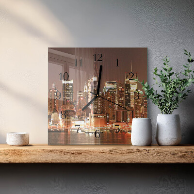 Square kitchen clock Horizon