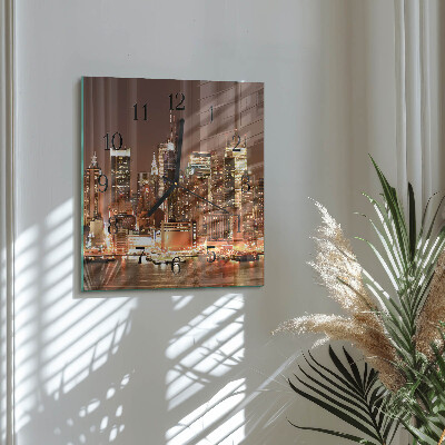 Square kitchen clock Horizon