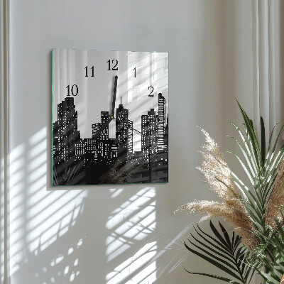 Square wall clock Buildings