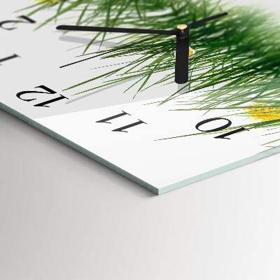 Square wall clock Grass