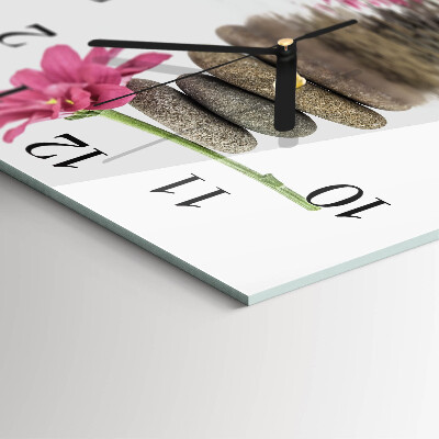 Square wall clock Stones