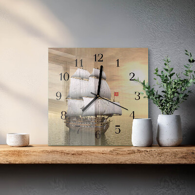 Square kitchen clock Ship
