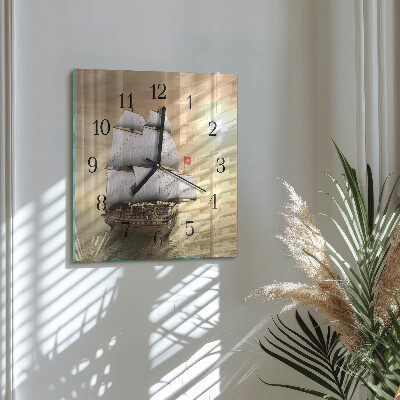 Square kitchen clock Ship
