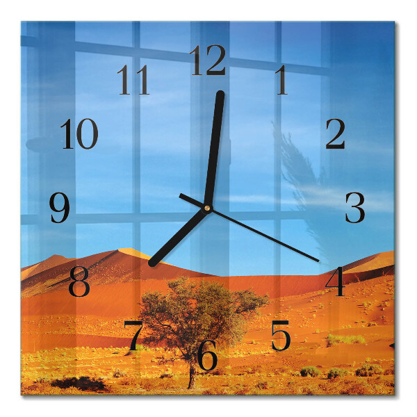 Square kitchen clock Desert