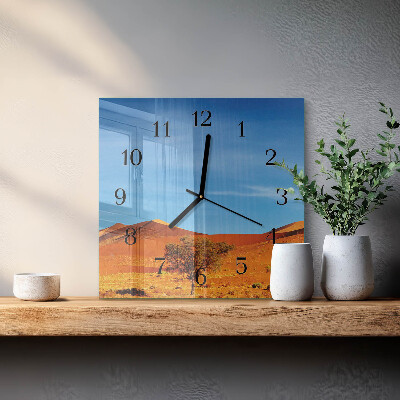 Square kitchen clock Desert