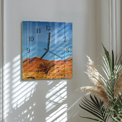Square kitchen clock Desert