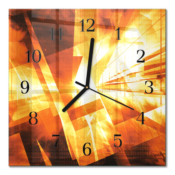 Square wall clock Abstraction