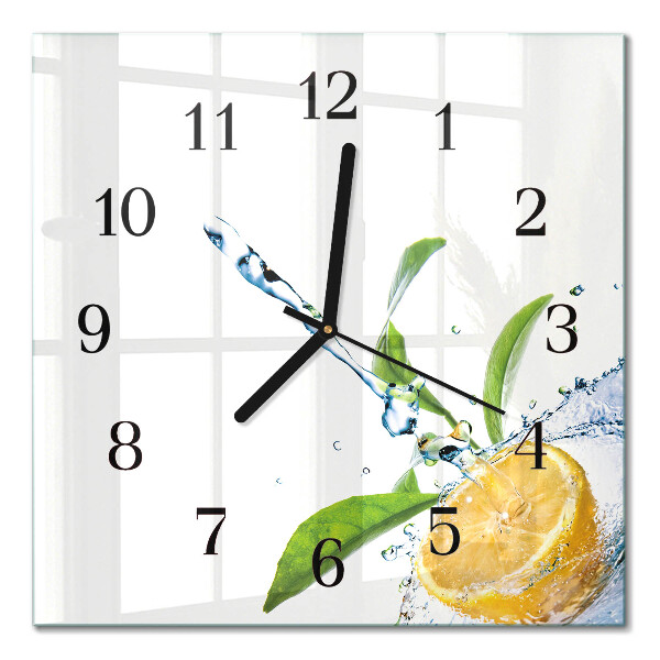 Square wall clock Citrus