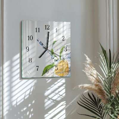 Square wall clock Citrus