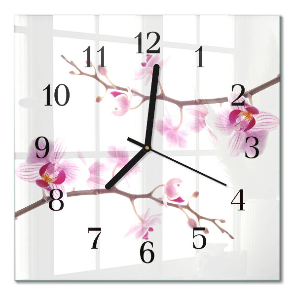 Square kitchen clock Orchid