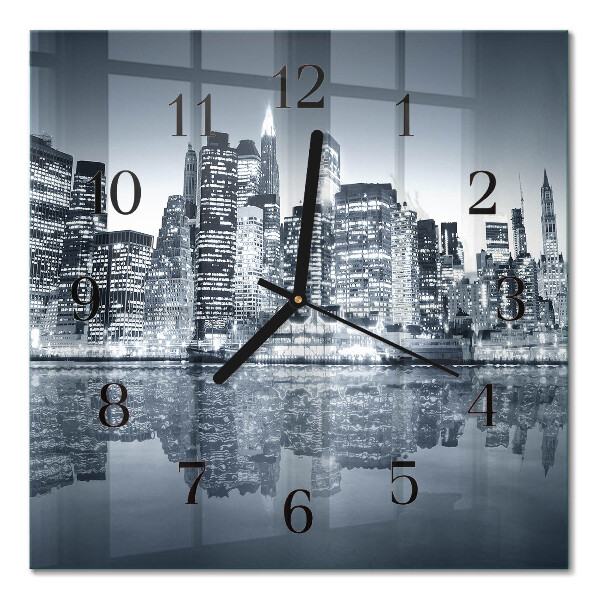 Square kitchen clock Horizon