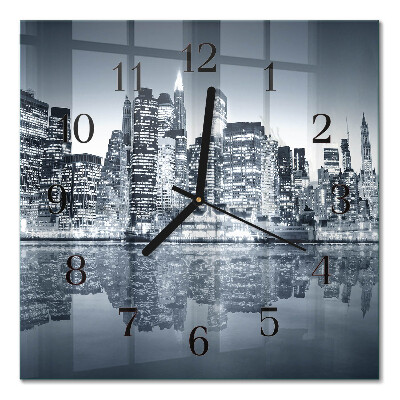 Square kitchen clock Horizon