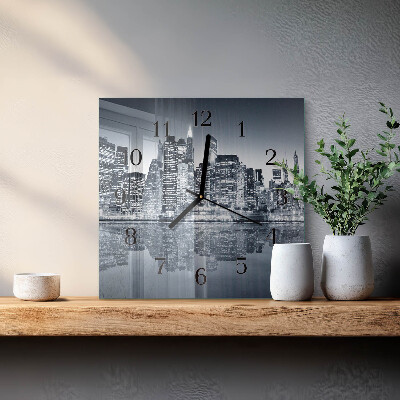 Square kitchen clock Horizon