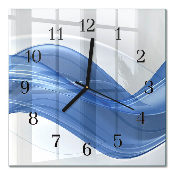 Square wall clock Abstract lines