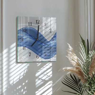 Square wall clock Abstract lines