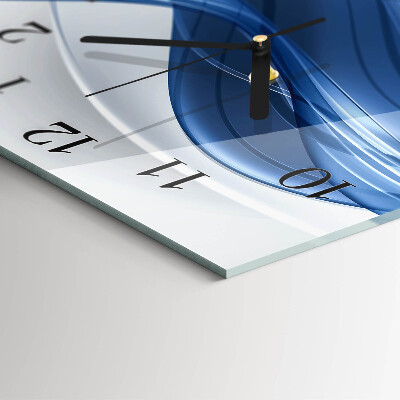 Square wall clock Abstract lines