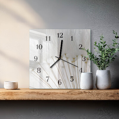 Square kitchen clock Dandelion