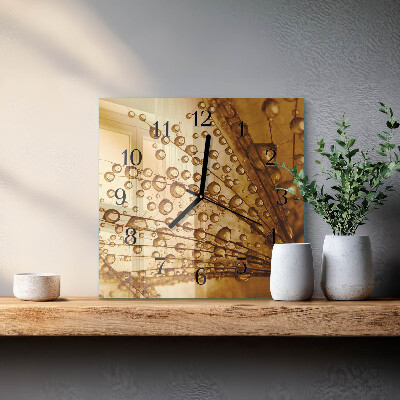 Square wall clock Dandelion