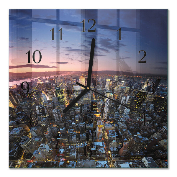 Square kitchen clock Horizon