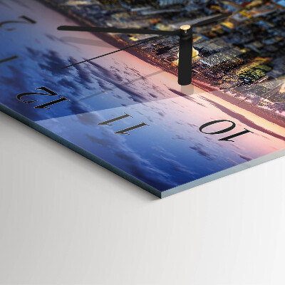 Square kitchen clock Horizon