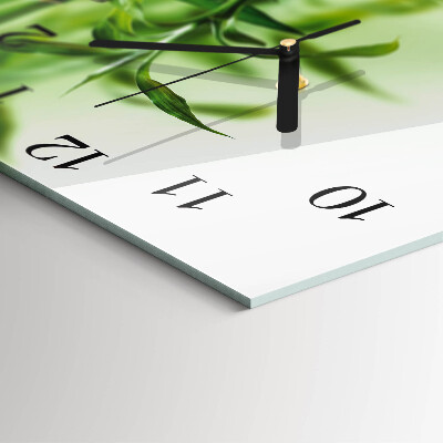 Square kitchen clock Bamboo