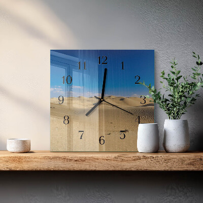 Square kitchen clock Desert