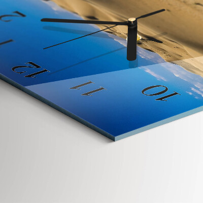 Square kitchen clock Desert