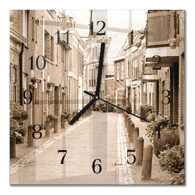 Square kitchen clock Sepia Alley