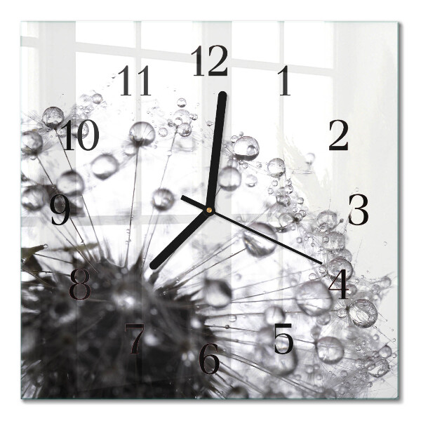 Square wall clock Dandelion