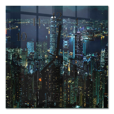 Square kitchen clock Horizon