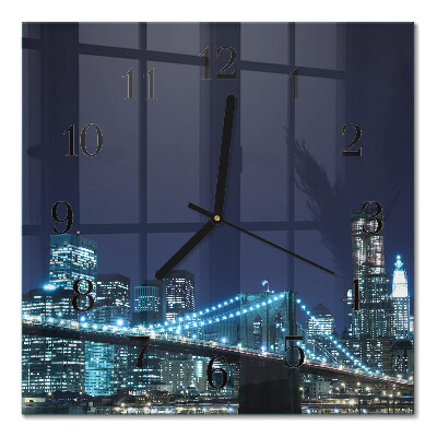 Square kitchen clock Horizon