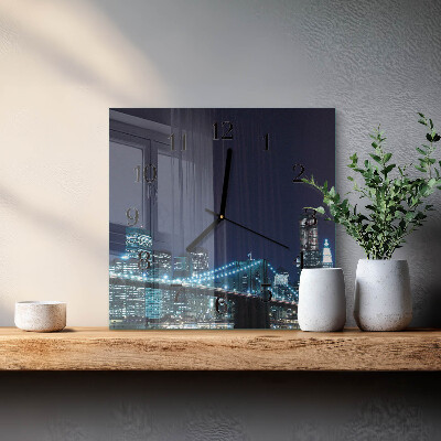 Square kitchen clock Horizon