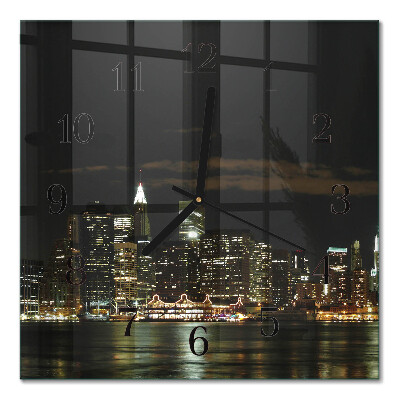 Square kitchen clock Horizon