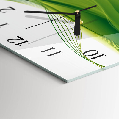 Square kitchen clock Abstract lines