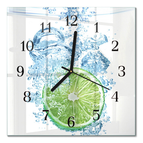 Square wall clock Calcium carbonate