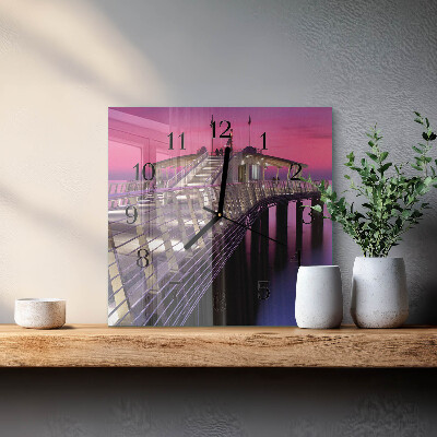 Square kitchen clock Pier
