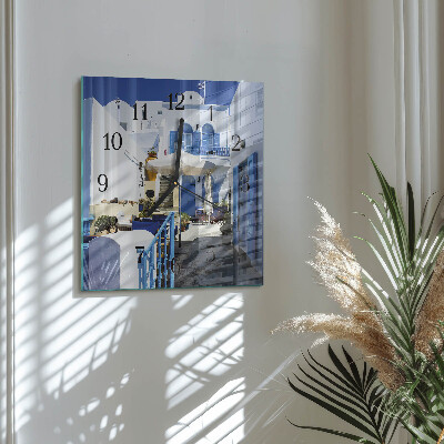 Glass clock square Greece