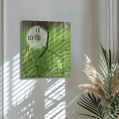 Square kitchen clock Dandelion