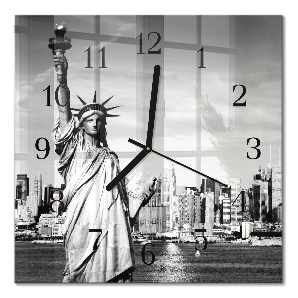 Square wall clock Statue of Liberty