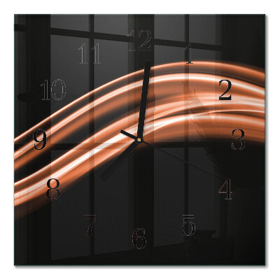 Square wall clock Abstract lines