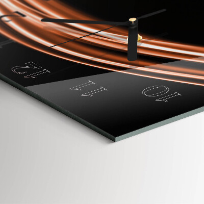 Square wall clock Abstract lines