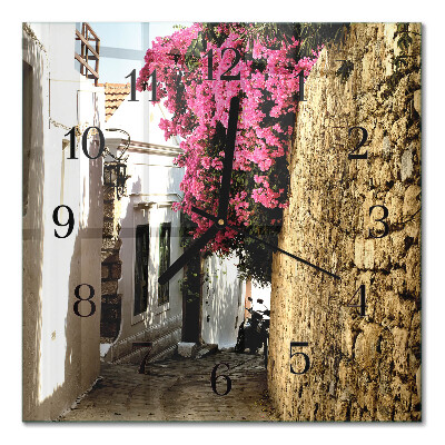 Square kitchen clock Flower alley
