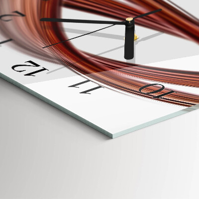 Square wall clock Abstract lines