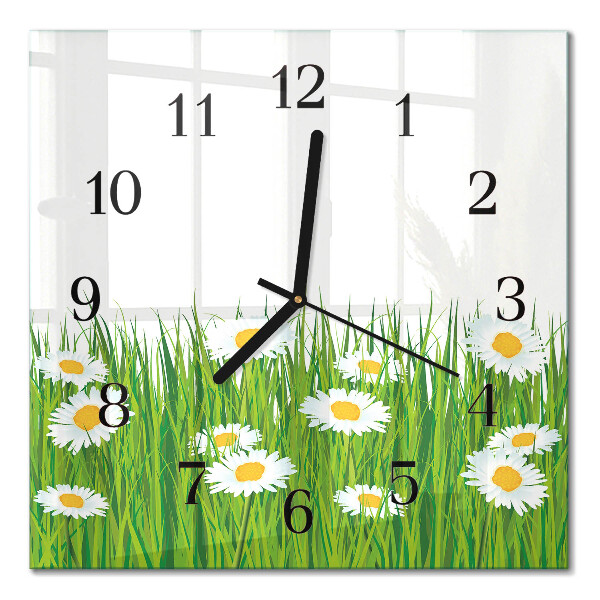 Square kitchen clock Daisy