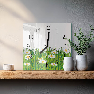 Square kitchen clock Daisy